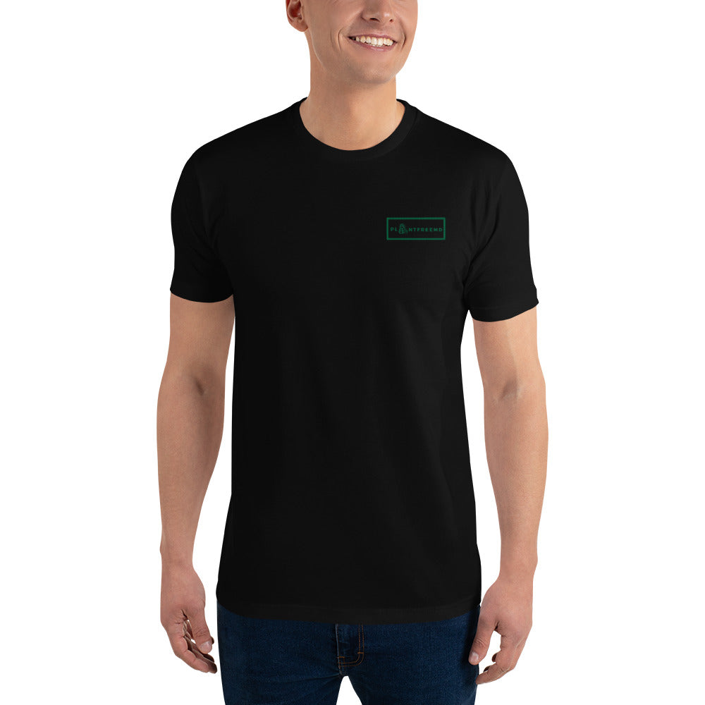 PlantFreeMD Embroidered Men's Fitted T-shirt