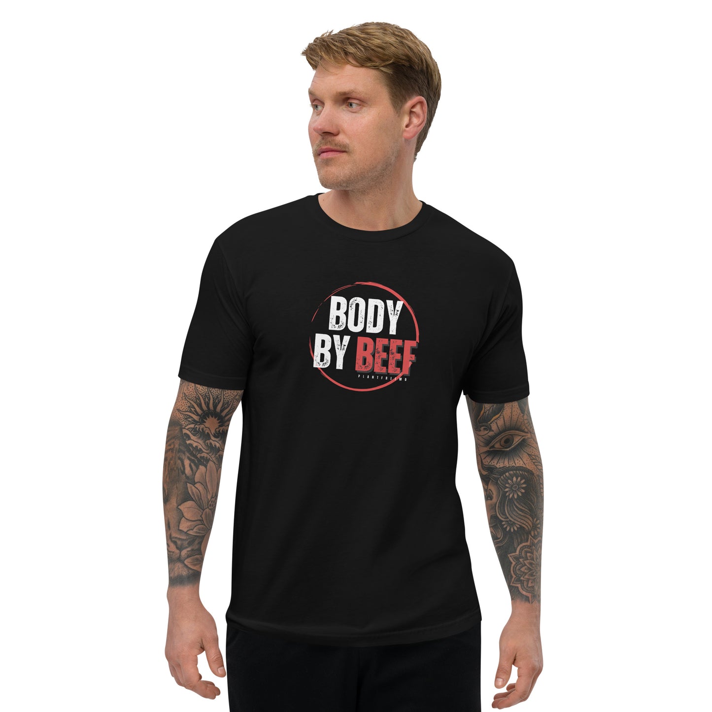 Body By Beef Men's Fitted T-shirt