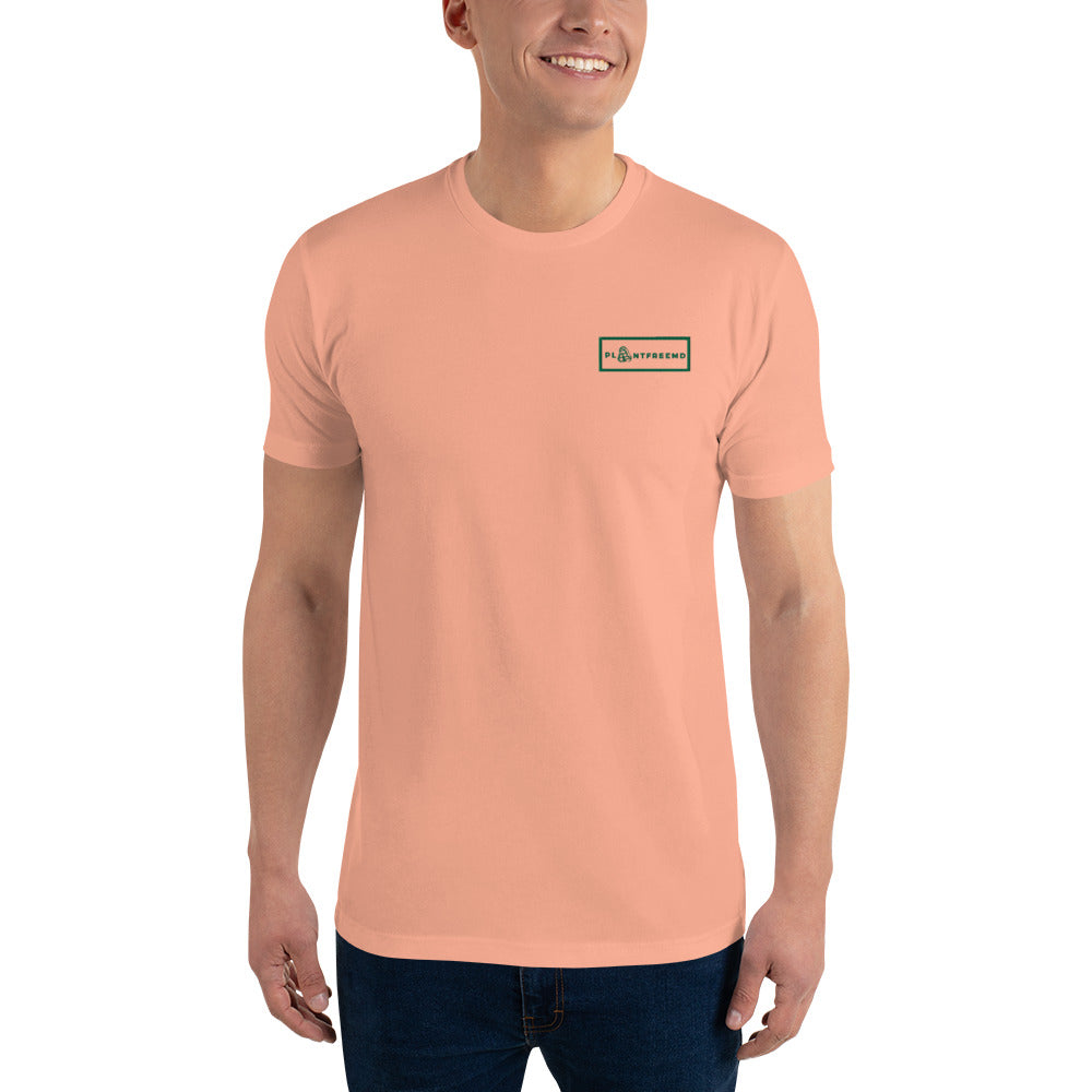 PlantFreeMD Embroidered Men's Fitted T-shirt