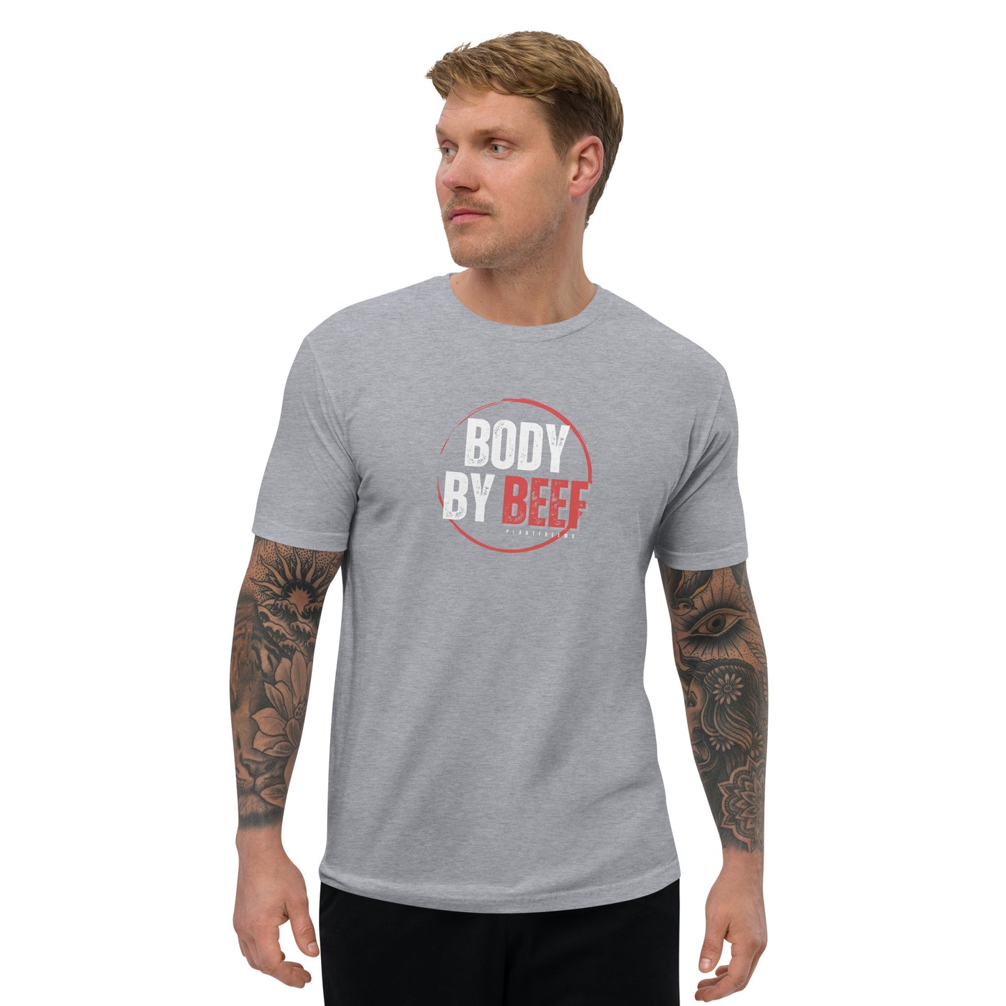 Body By Beef Men's Fitted T-shirt