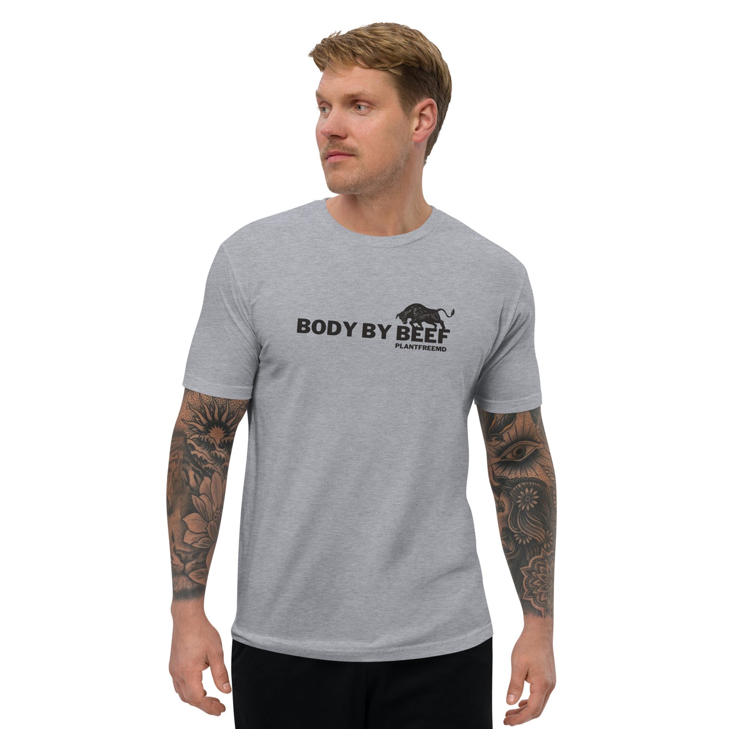 Body By Beef 2 Men's Fitted T-shirt