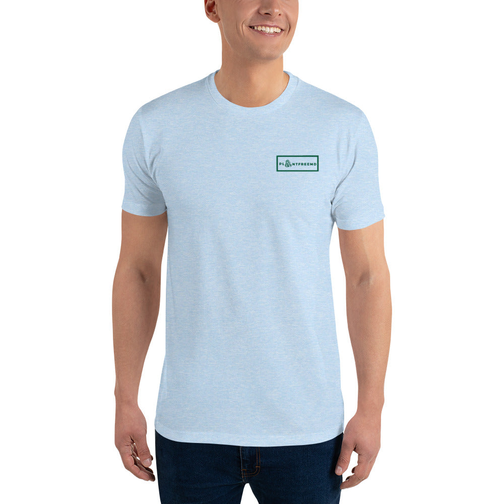 PlantFreeMD Embroidered Men's Fitted T-shirt