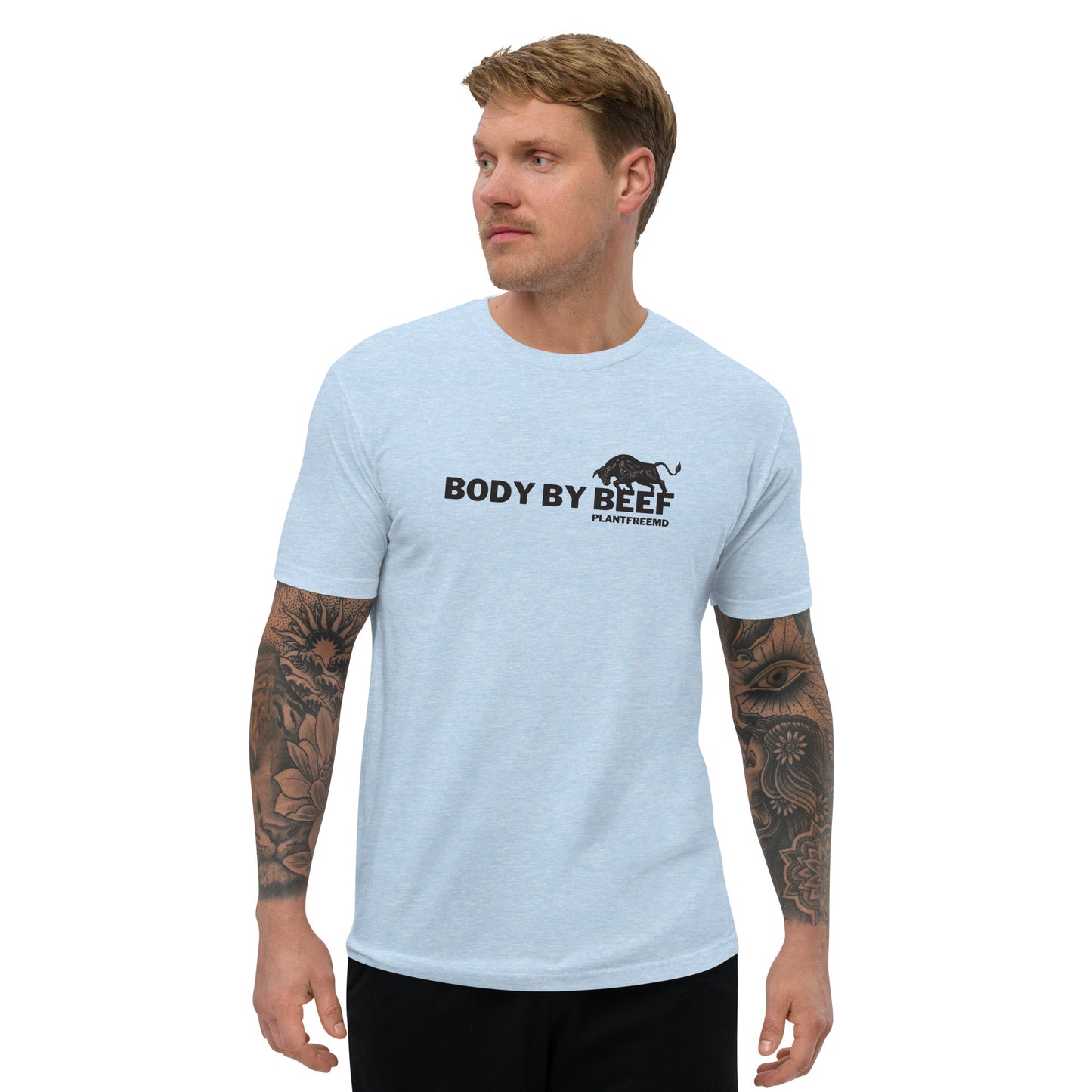 Body By Beef 2 Men's Fitted T-shirt