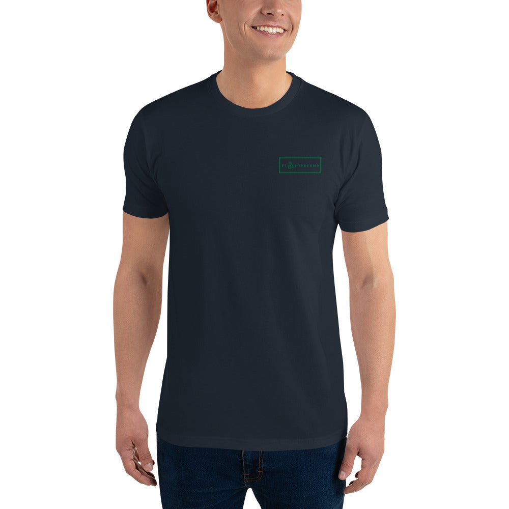 PlantFreeMD Embroidered Men's Fitted T-shirt