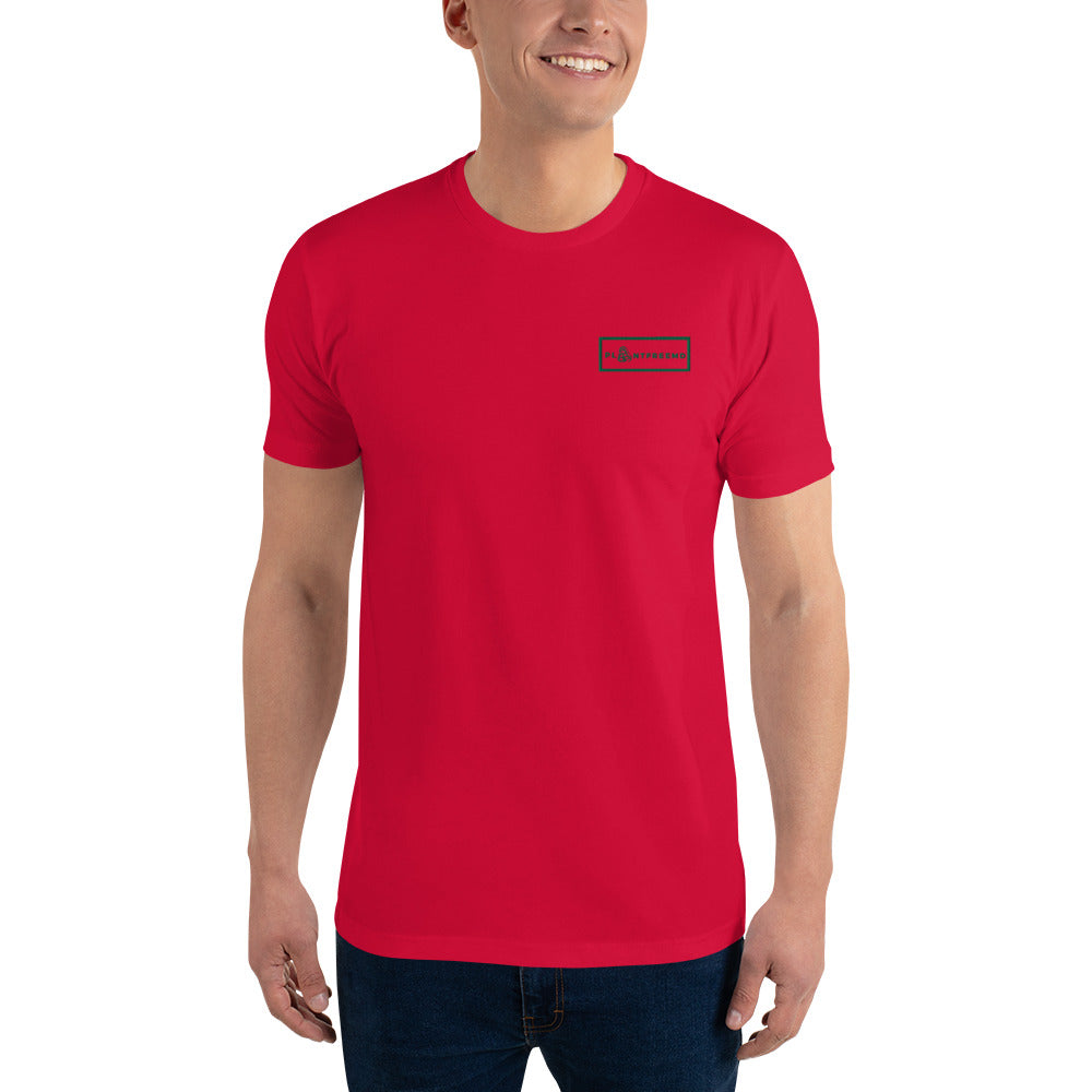 PlantFreeMD Embroidered Men's Fitted T-shirt