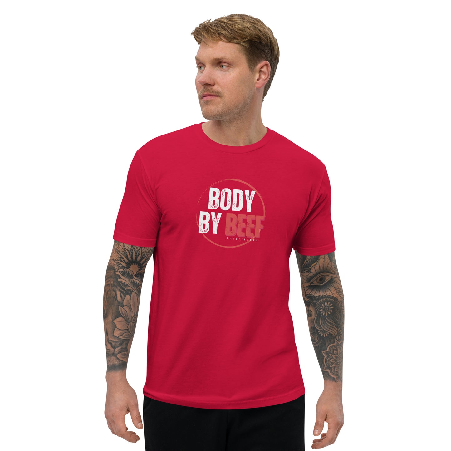 Body By Beef Men's Fitted T-shirt