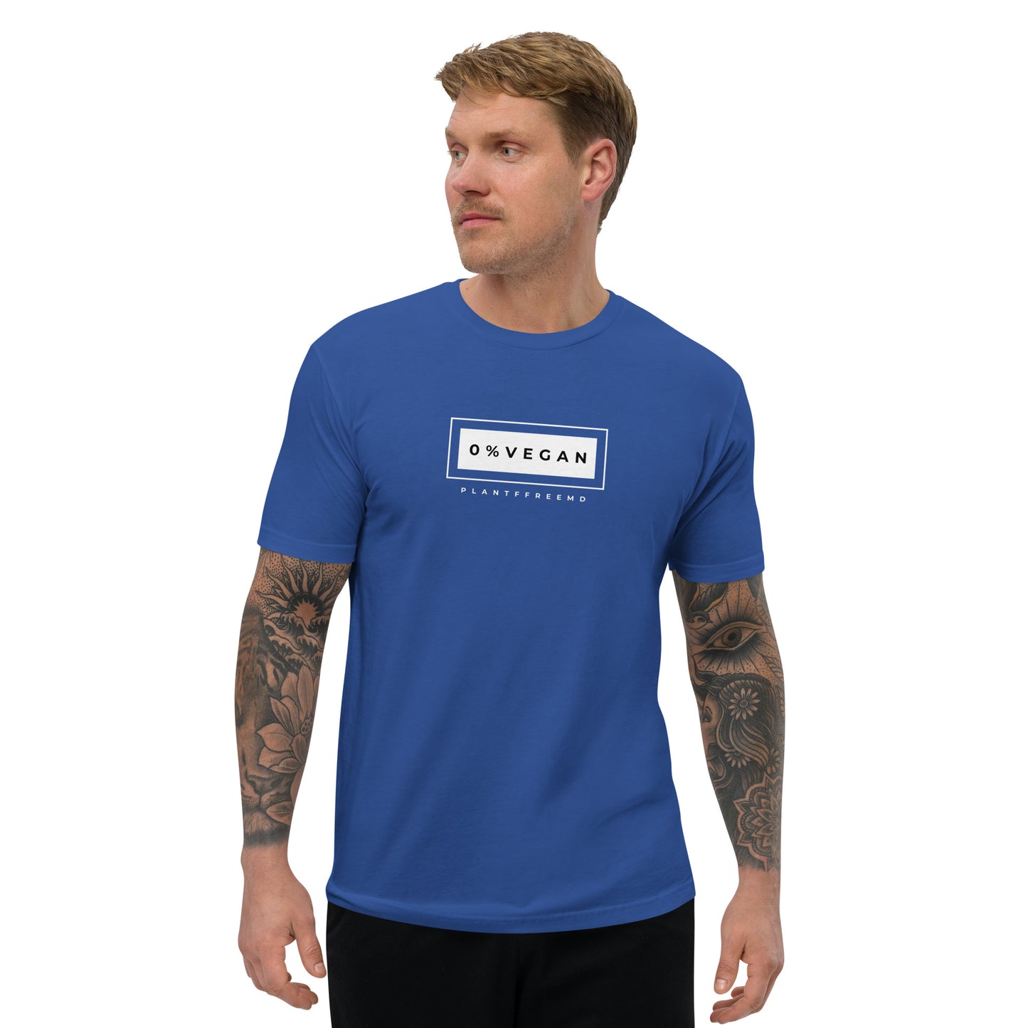 0% Vegan Men's Fitted T-shirt