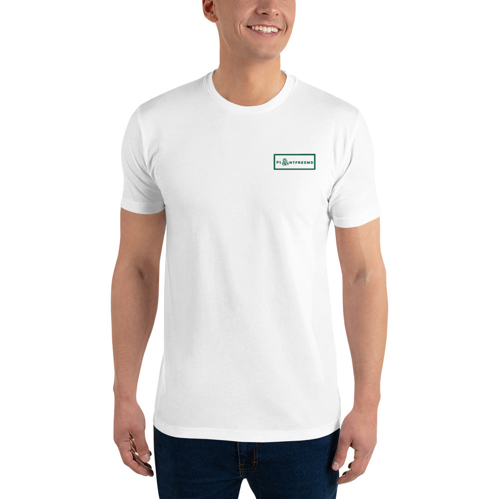 PlantFreeMD Embroidered Men's Fitted T-shirt