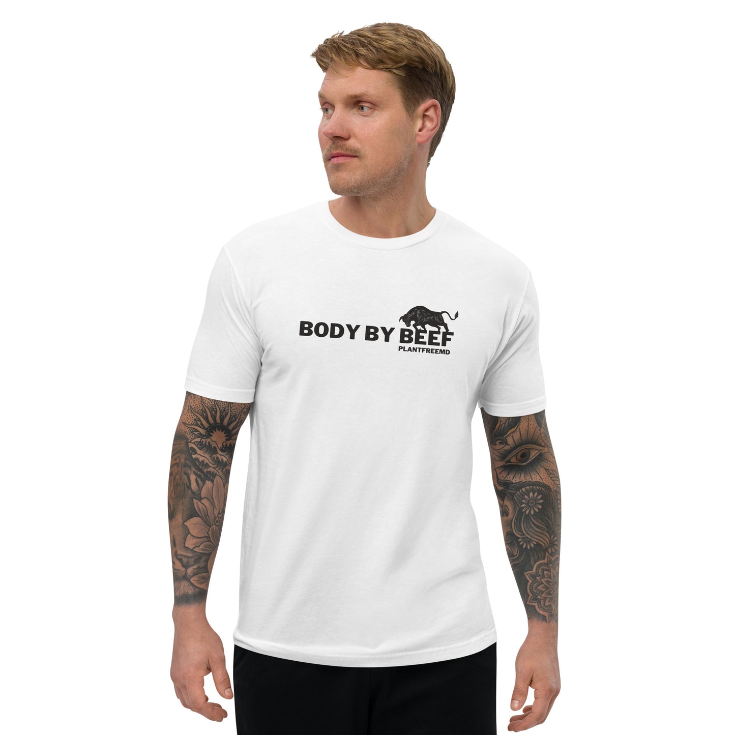 Body By Beef 2 Men's Fitted T-shirt