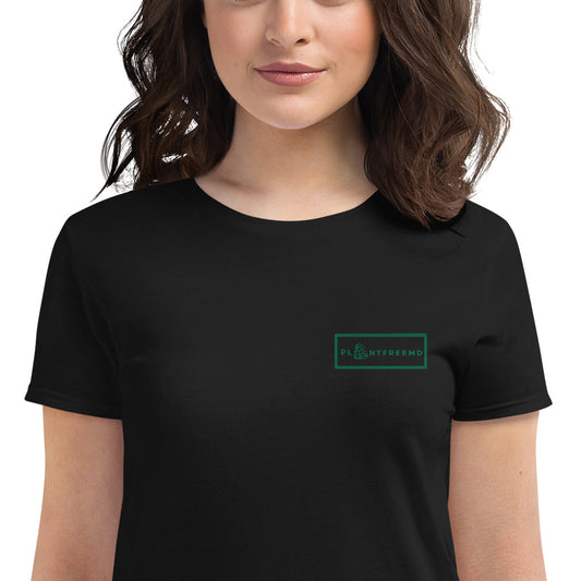 PlantFreeMD Embroidered Women's Fitted T-shirt