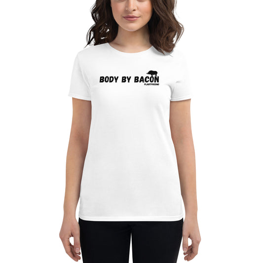 Body By Bacon Women's Fitted T-shirt
